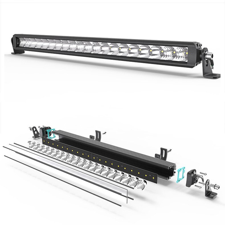 N2 LED 20 30 40 50 Inch Straight LED Light Bar COMBO Led Work Light 6D bar Driving Offroad Car Truck 4x4 SUV ATV 12V 24V