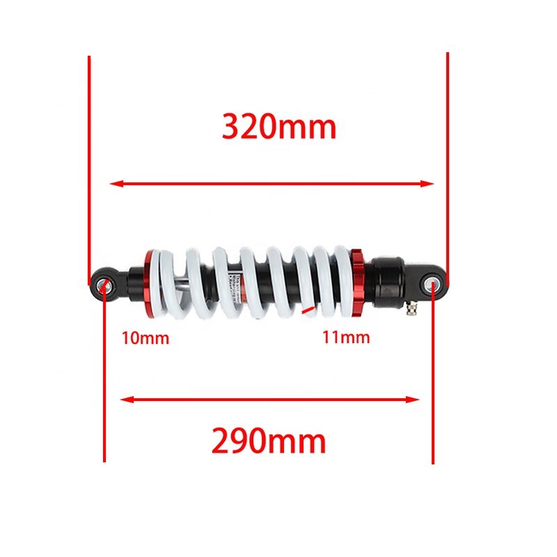 Factory-owned Eyetoeye 290mm Spring 11mm Rear Shock Absorber Suspension for Cross Motorbike Dirt Pit Bike ATV QUAD Accessories