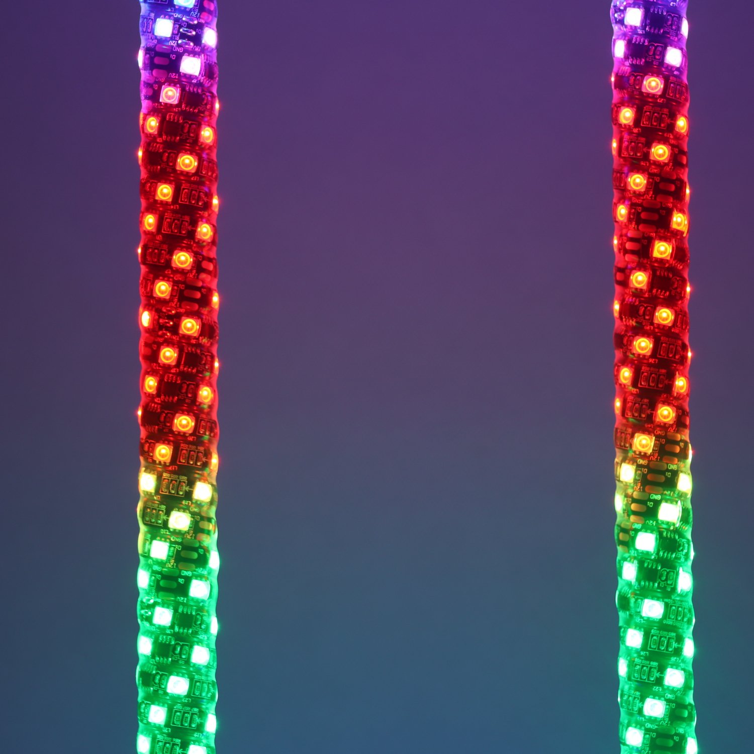 APP Remote Control 3ft 4ft 5ft Whip Light Antenna Flag LED Whip Lights for UTV Off- Road Vehicle ATV
