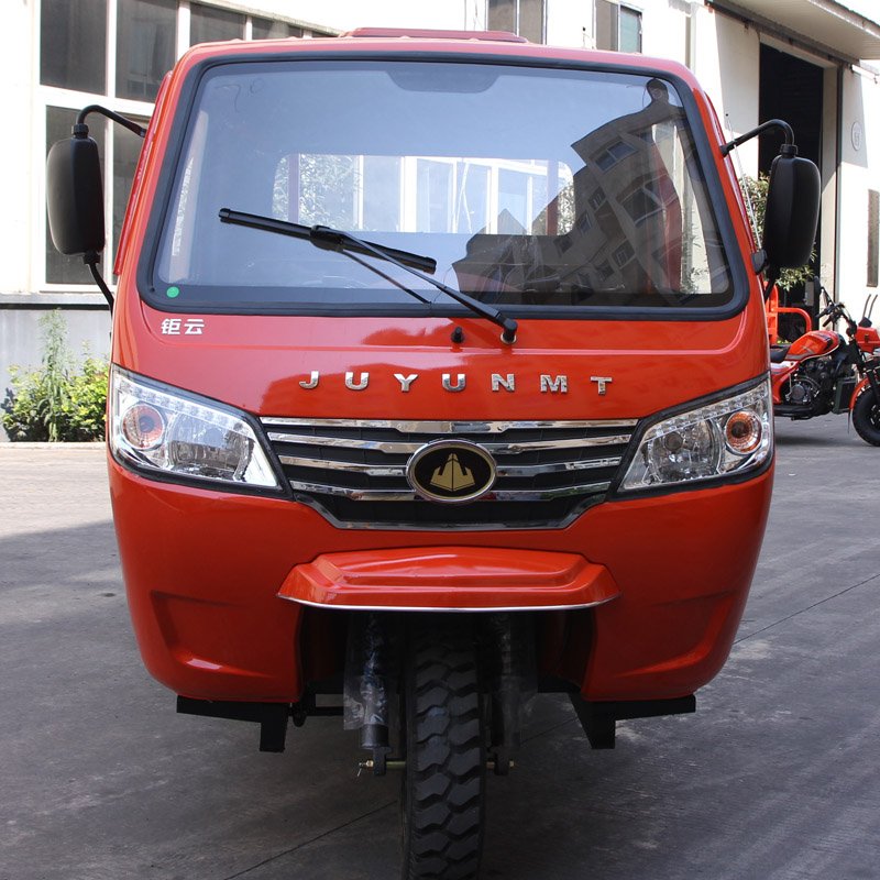 JUYUN Popular on Tanzania Atv Tvs 3 Wheels Petrol Motor Motorised Motorcycle Trike Tricycle Customize 12V Cargo Closed Motorized