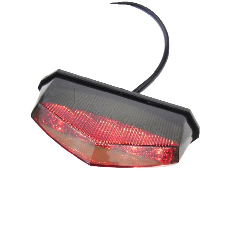 For Yamaha YZF R1 Supermoto ATV Motorcycle Parts Universal 12V LED Integrated Retro Tail Stop Light Taillight Lighting System