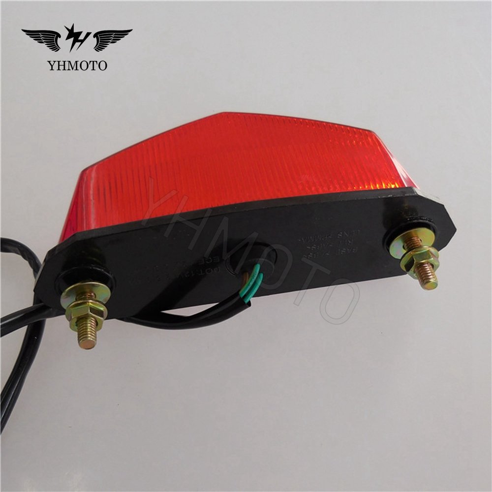 For Yamaha YZF R1 Supermoto ATV Motorcycle Parts Universal 12V LED Integrated Retro Tail Stop Light Taillight Lighting System