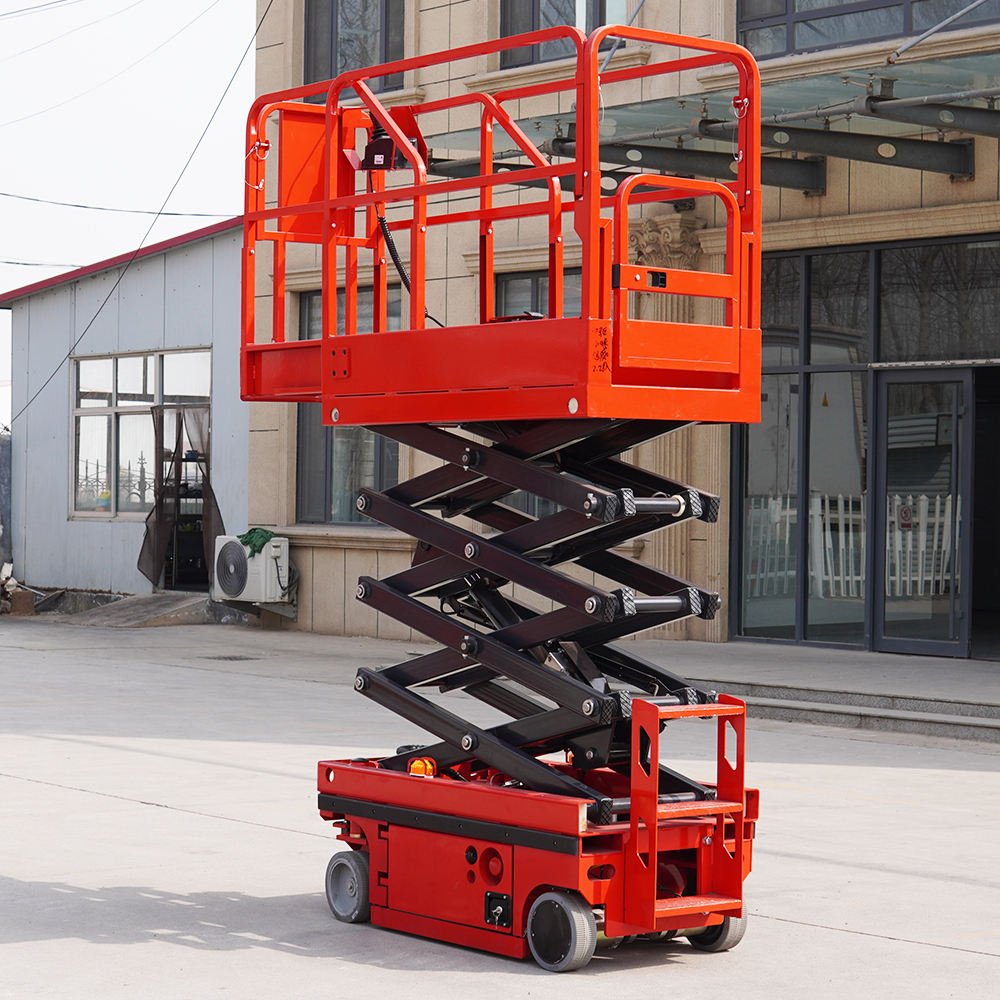 4-18m Rough Terrain Self Propelled Track Scissor Lift Mobile Hydraulic Electric Lifting Scaffold Work Platform ATV