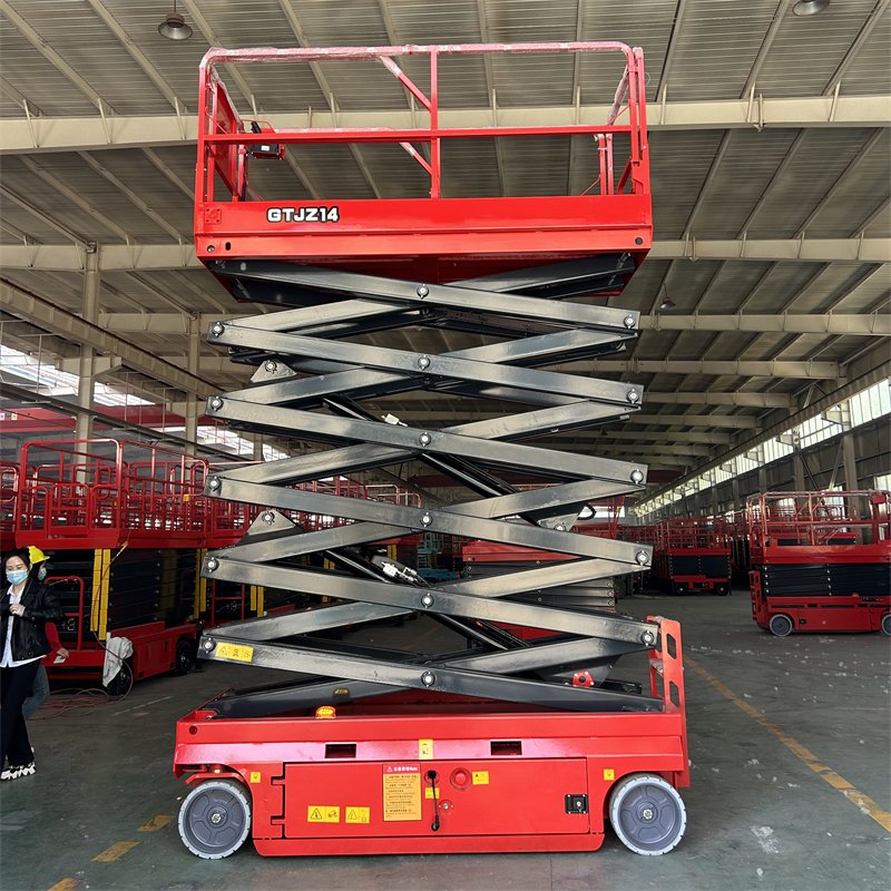 4-18m Rough Terrain Self Propelled Track Scissor Lift Mobile Hydraulic Electric Lifting Scaffold Work Platform ATV
