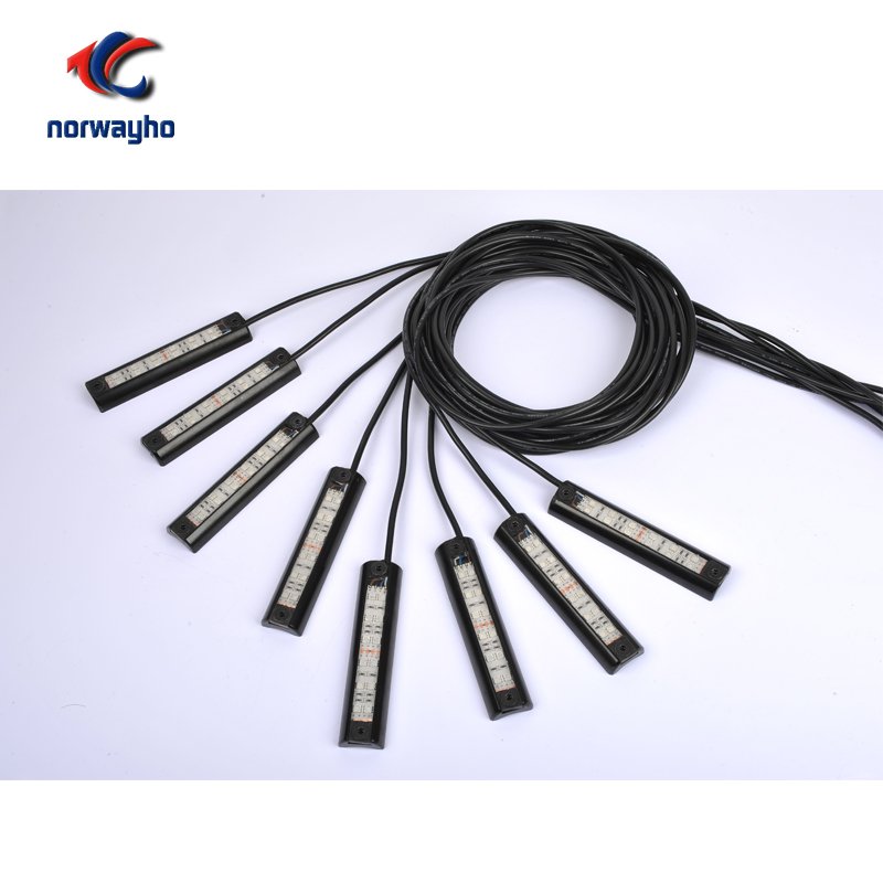 NWH-R8 12pcs LED/pod Dream Color Rock Light 4/6/8pods for ATV/UTV/RV/Toy Hauler Suitable for ATV, UTV, RZR Aluminum Mount