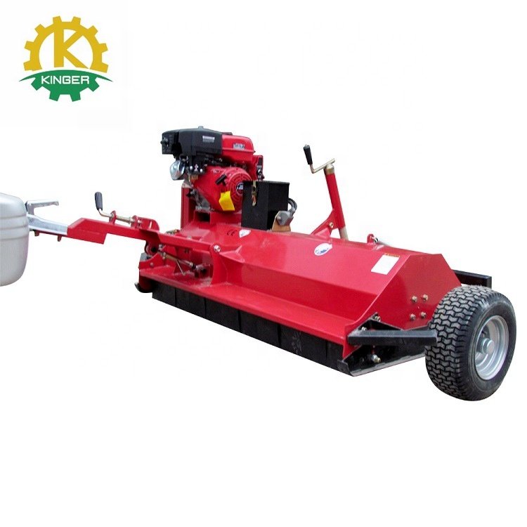 15HP Gasoline Powered ATV Tow Behind Manual Petrol Blade Mower With CE Certificate for Rotary and Flail Mowing