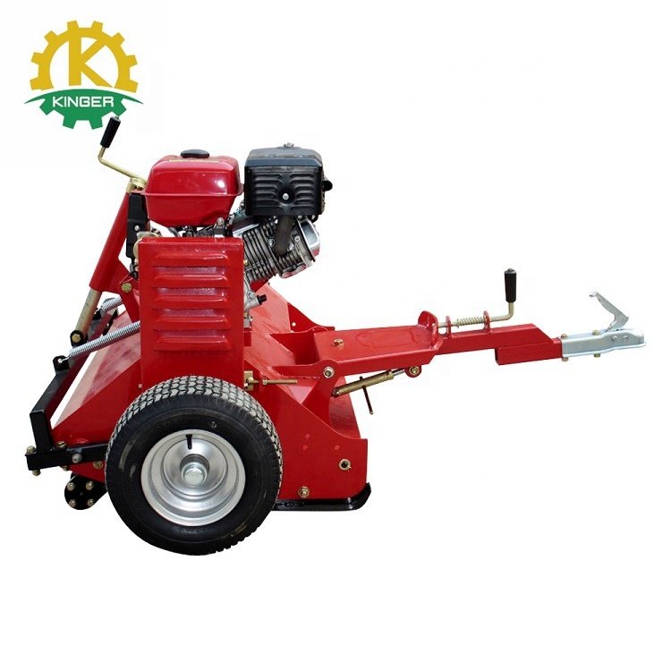 15HP Gasoline Powered ATV Tow Behind Manual Petrol Blade Mower With CE Certificate for Rotary and Flail Mowing