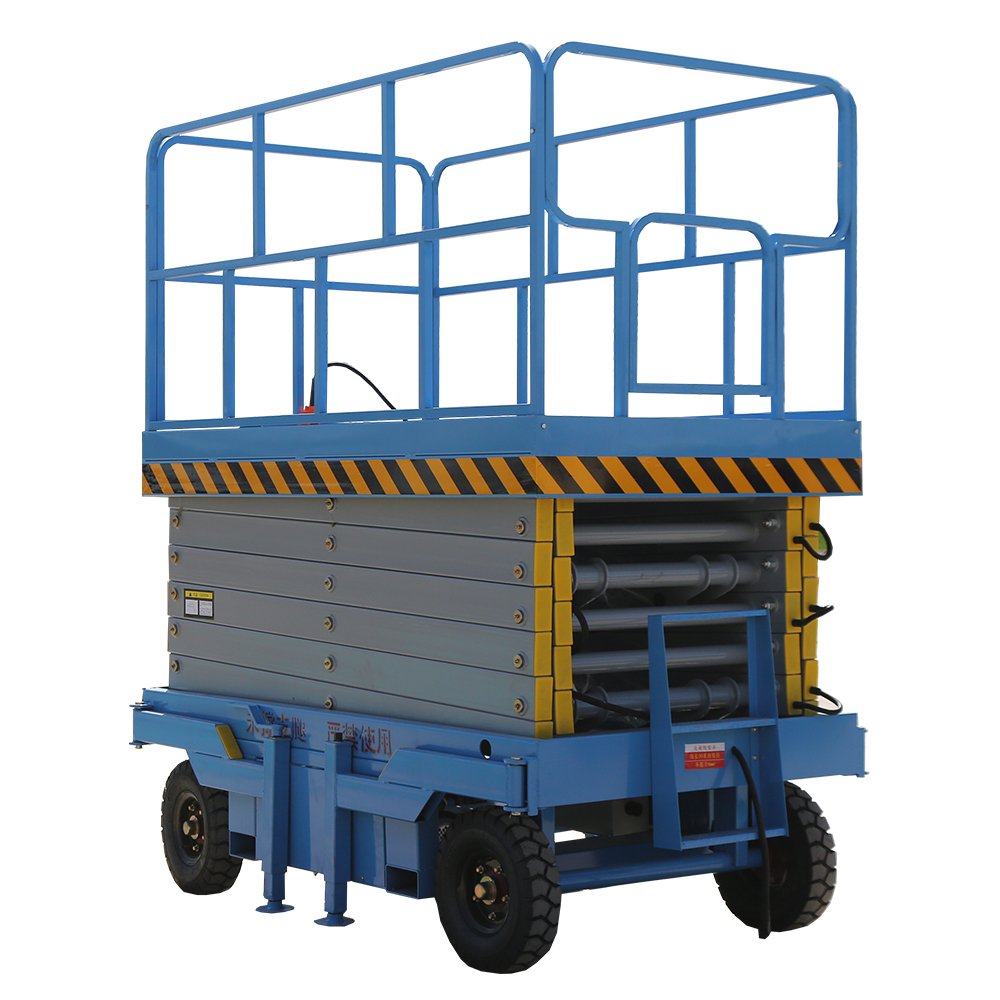 4-18m Rough Terrain Self Propelled Track Scissor Lift Mobile Hydraulic Electric Lifting Scaffold Work Platform ATV