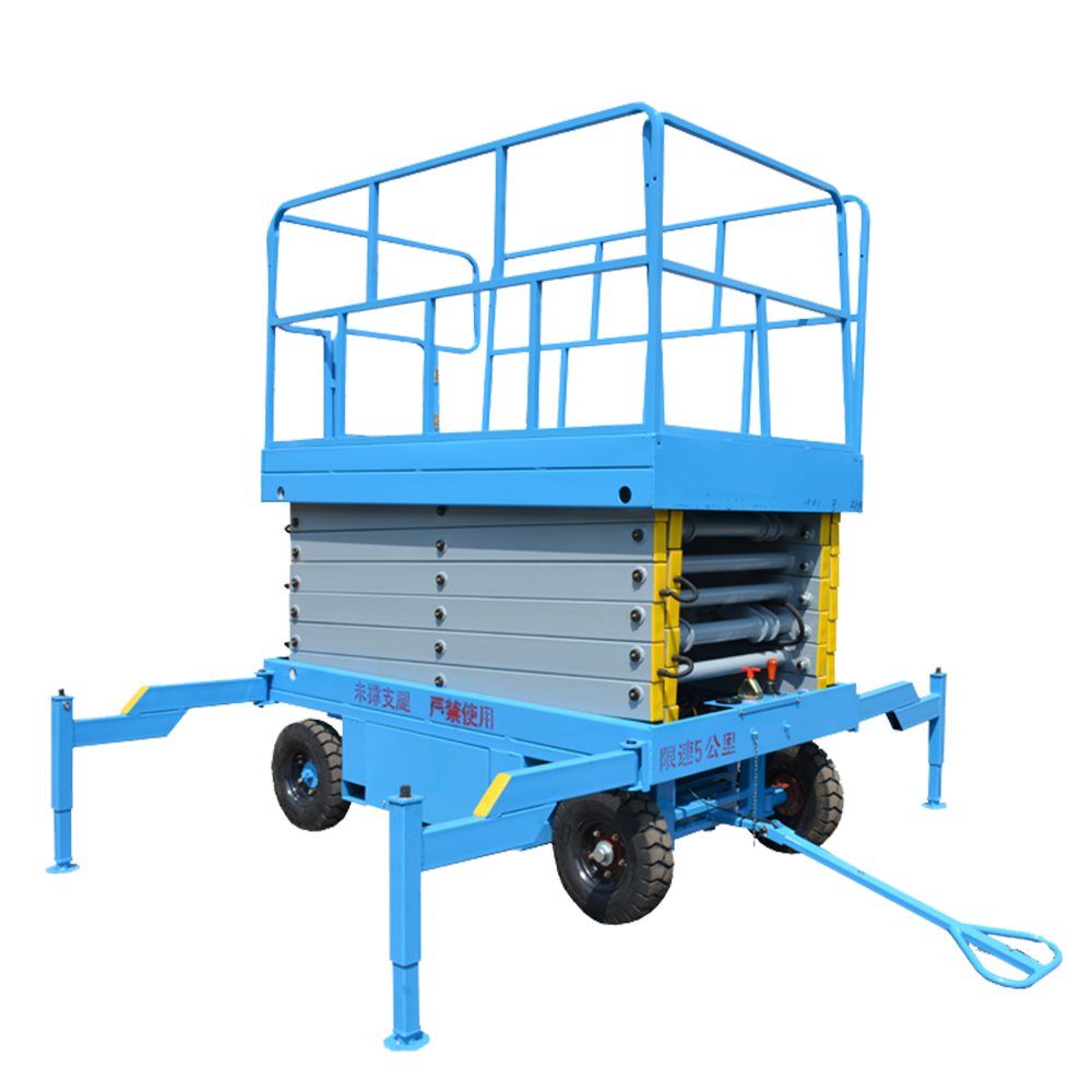 4-18m Rough Terrain Self Propelled Track Scissor Lift Mobile Hydraulic Electric Lifting Scaffold Work Platform ATV