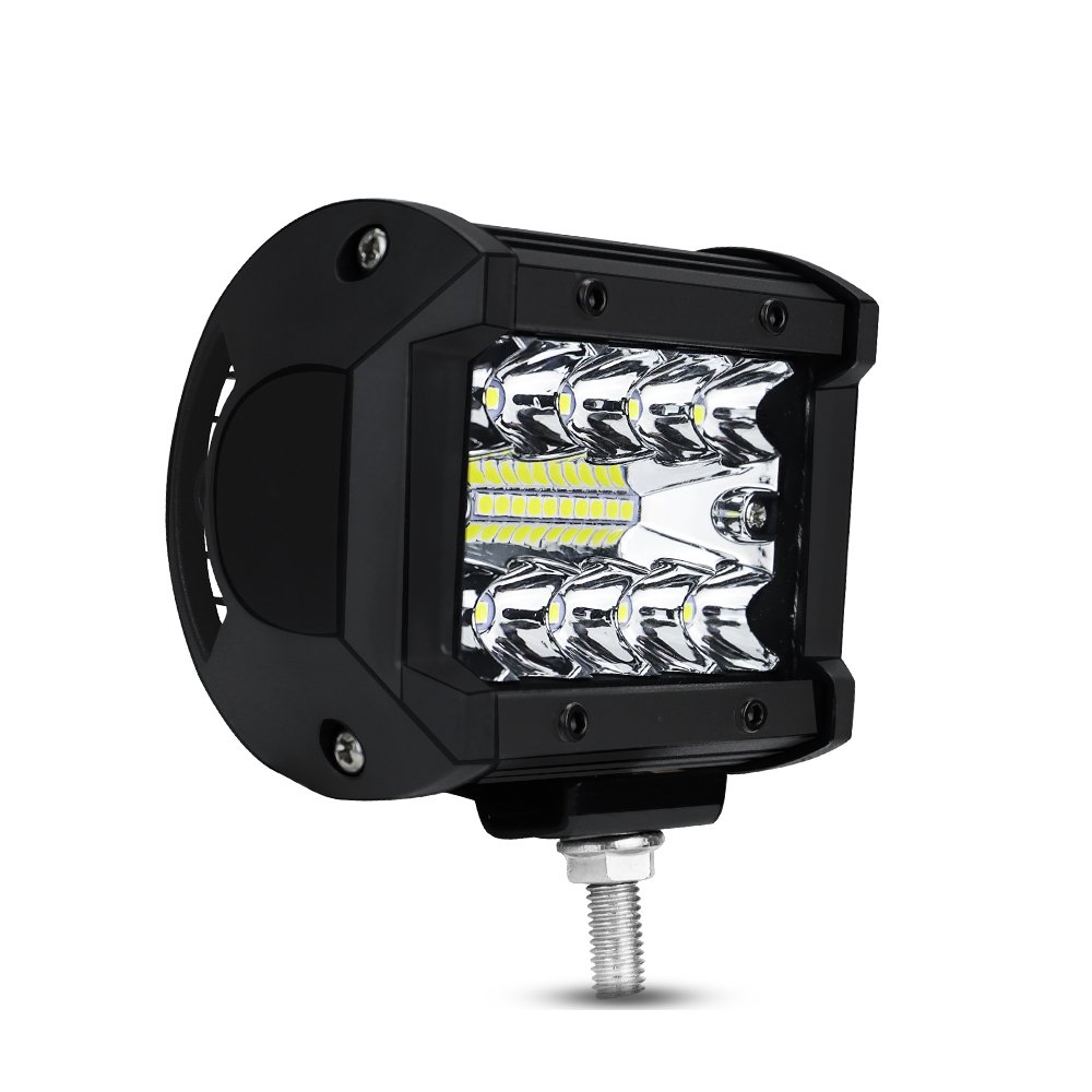 DXZ DC 12V-24V CAR LED Work Light 4 Inch 60W 20LED 6000K LED Light Bar for Truck Motorcycle SUV ATV Car Boat