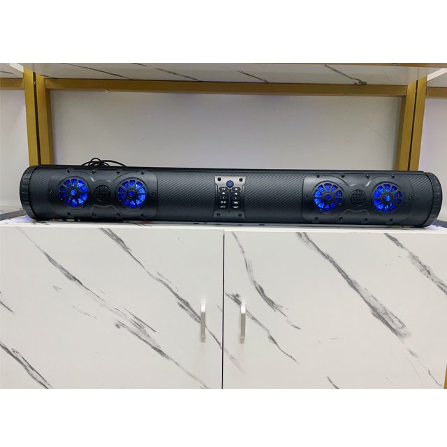 2024 New Design Sound Bar Utv Blue Tooth Audio Soundbar Stereo Speaker Radio System Atv Speakers Systems Marine Golf Cart