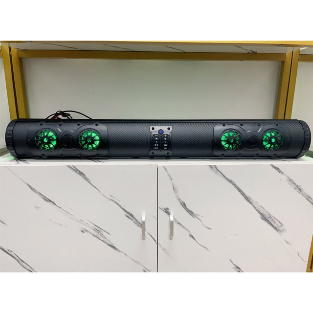 2024 New Design Sound Bar Utv Blue Tooth Audio Soundbar Stereo Speaker Radio System Atv Speakers Systems Marine Golf Cart