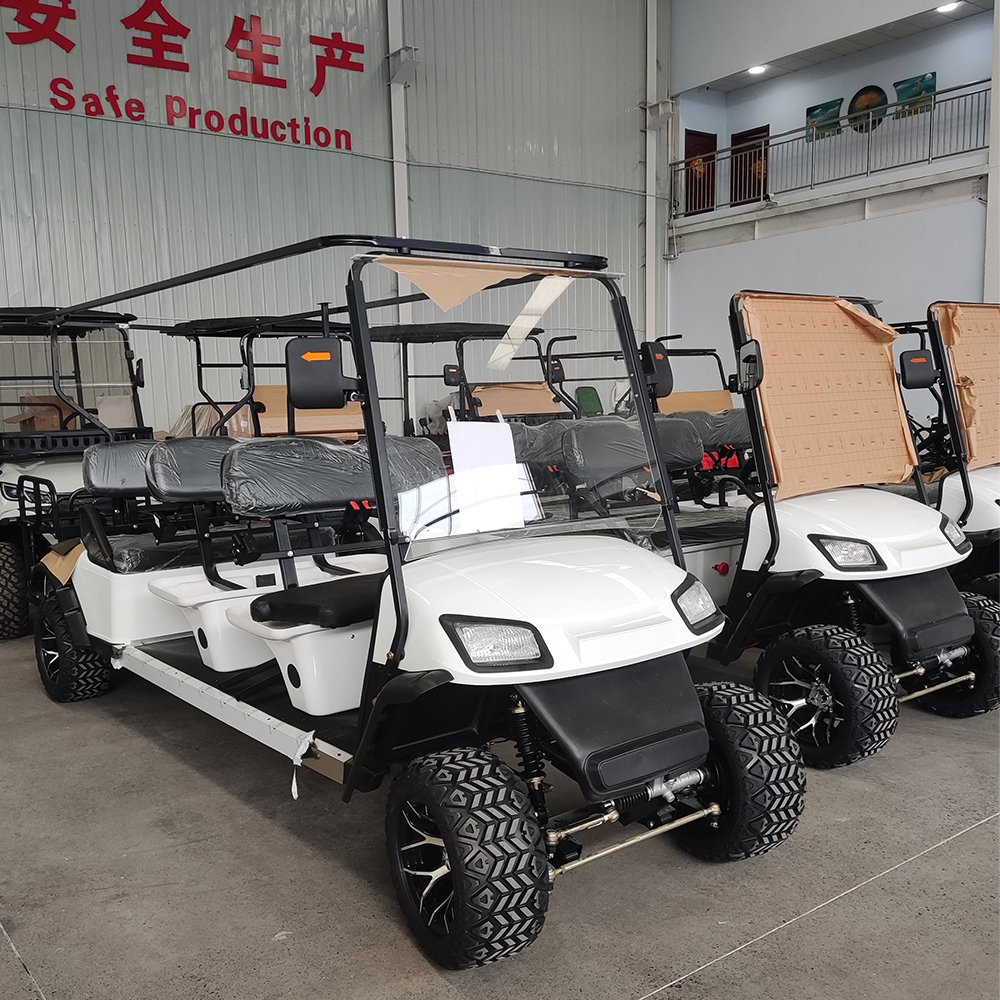 2024 New Street Legal Electric Mini jeep Golf Cart Lifted 6 Seater 4*4 Atv off Road 48V 5000W Golf Cart Bus