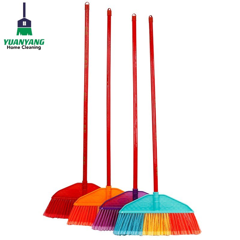 Markdown Sale Custom Home Floor Cleaning Tools Brushes Brooms Head Appliance Flat Broom Plastic Broom With Holder