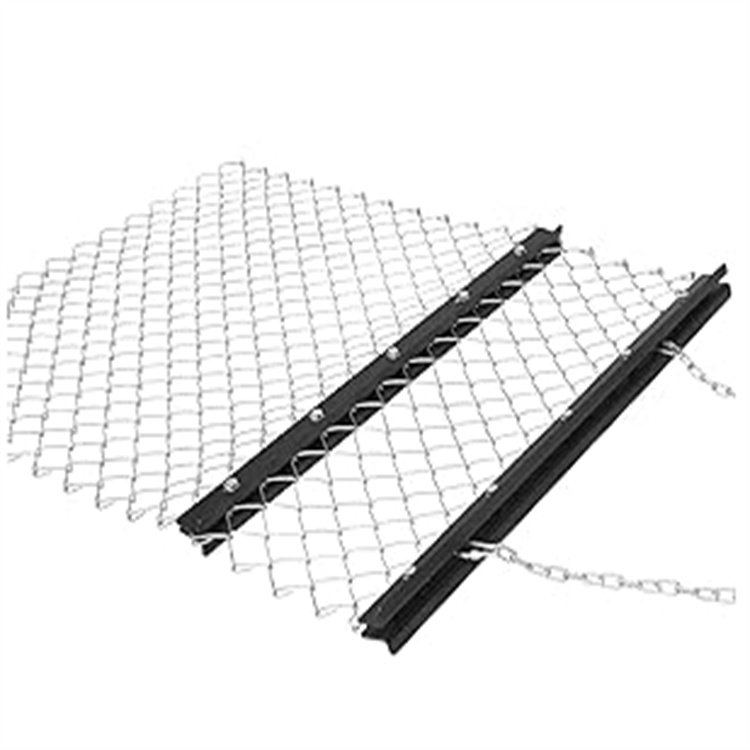 Drag Harrow 4 X 5ft ATV Lawn Rake Chain Field Drag Harrow for Landscape Leveling