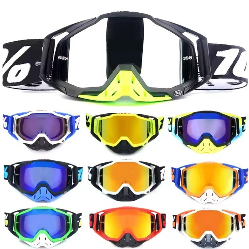 Custom Road Dirt Bike Motorcycle Goggles Racing Atv Glasses Anti Uv Resistant Downhill Motocross Lens Dustproof Windproof Goggle