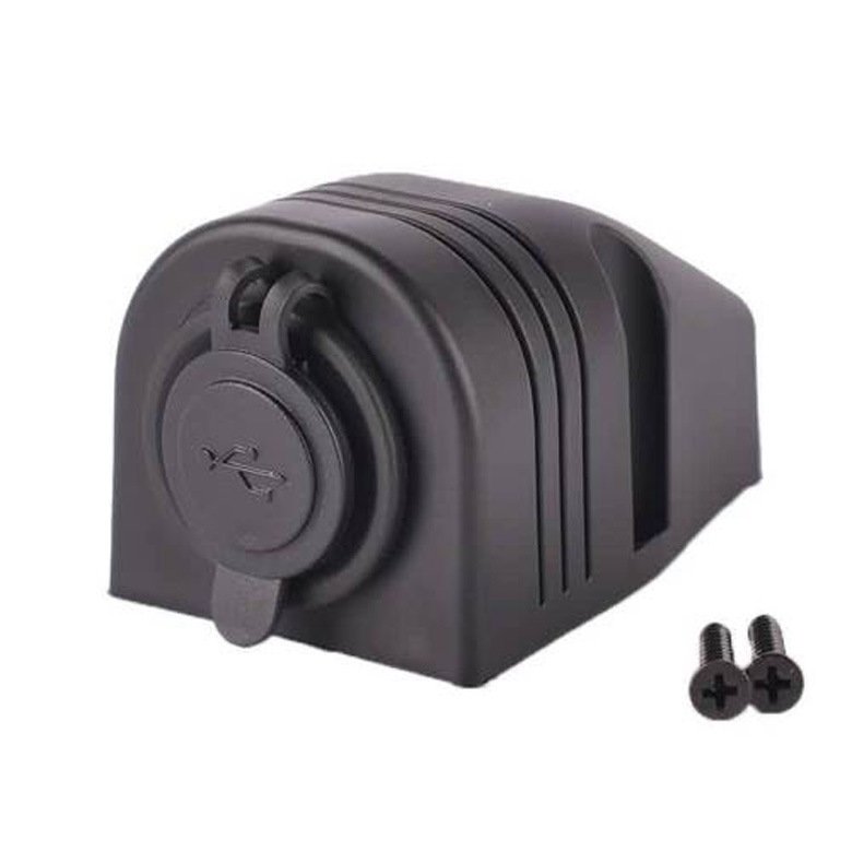 Tent Type Charger 5V 3.1A Dual USB Port Charger Socket Adapter Power Outlet Fit for 12V 24V Car Motorcycle ATV Truck