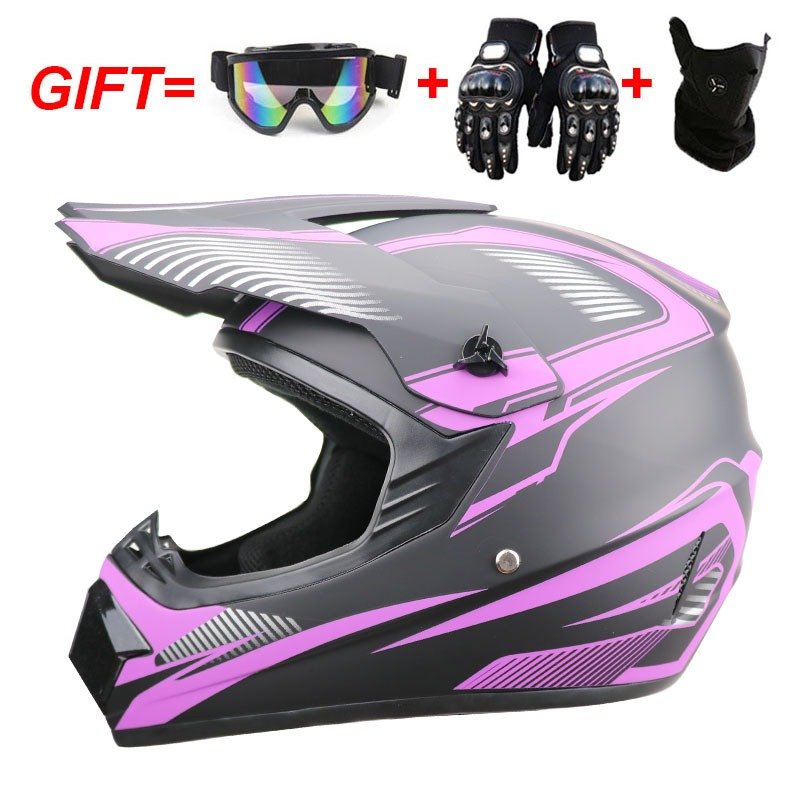 Motocross Offroad Street Dirt Bike Helmet Goggles Gloves ATV Pit Bike ABS Full Face Casque