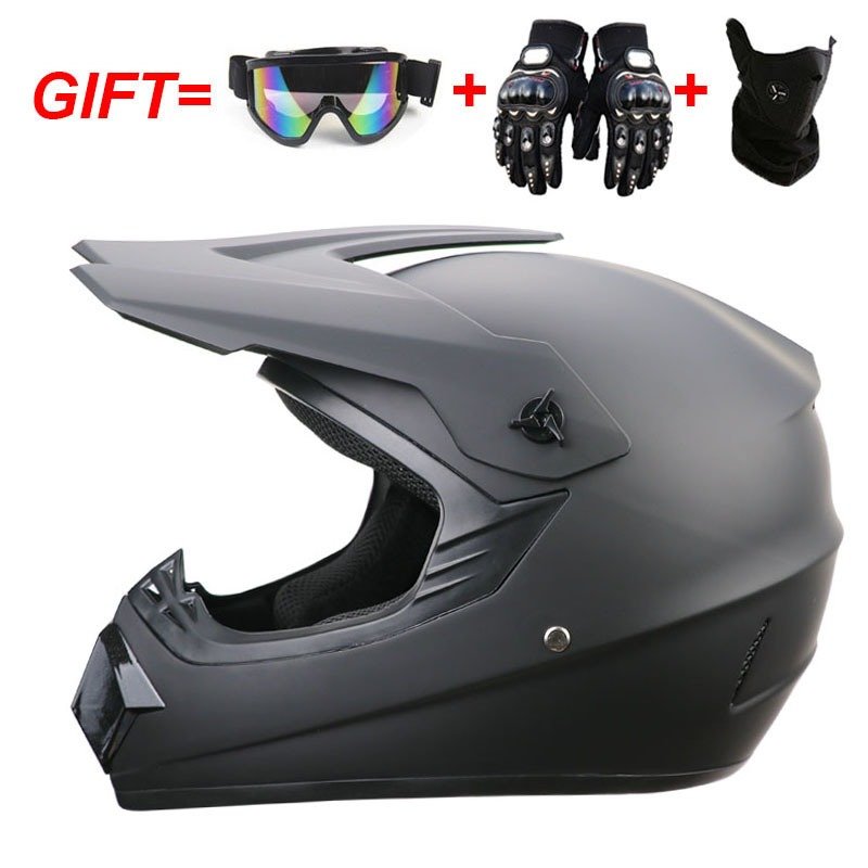 Motocross Offroad Street Dirt Bike Helmet Goggles Gloves ATV Pit Bike ABS Full Face Casque