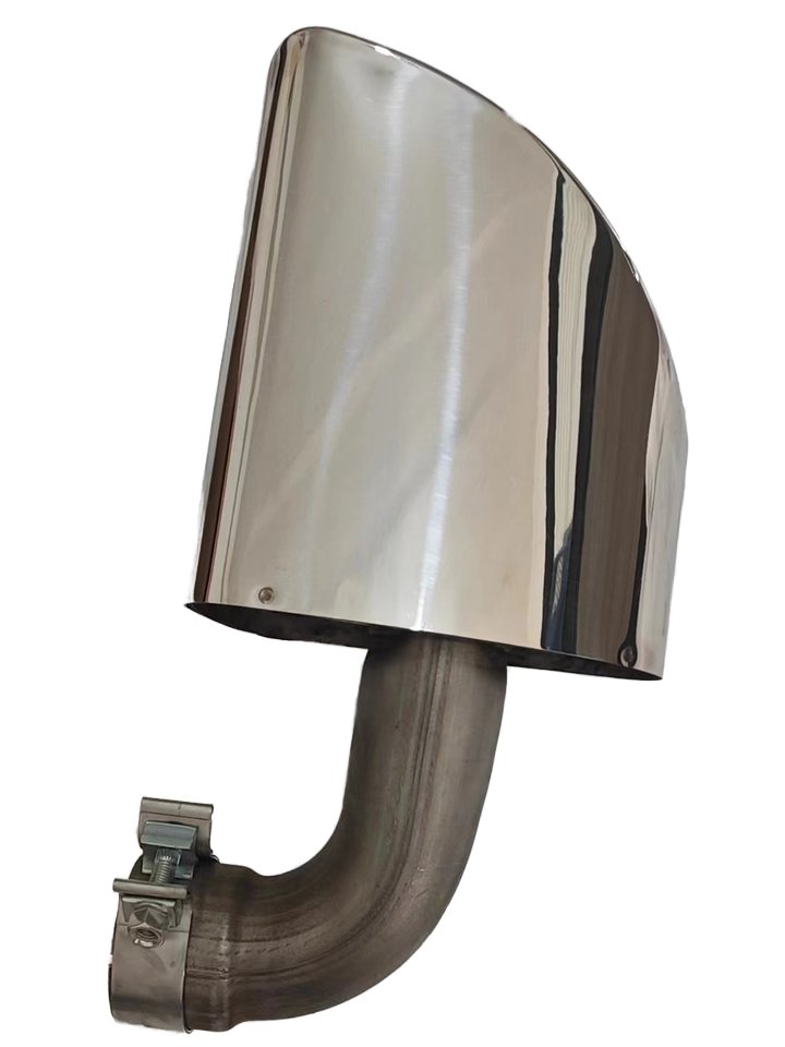 New Square Tubing Extreme Durable Steel Exhaust Tip Pipe Modified GenApplicable to ATV Accessories Parts