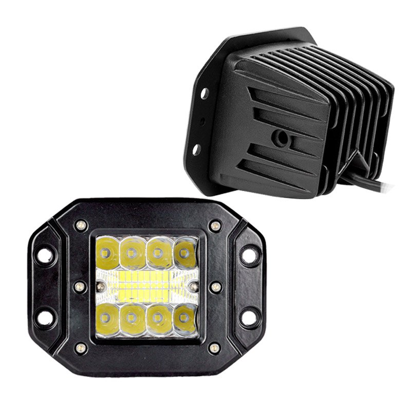 5 Inches 39W 6000K Spot Flood LED Work Light Car Truck Off-Road Lamp Flush Mount Bumper IP68 Waterproof LED Flush Mount Lights