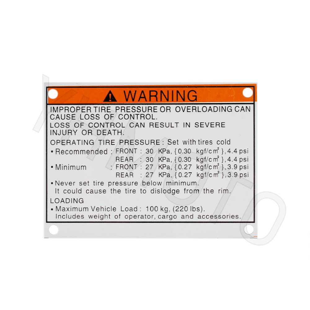 ATV Parts Warning Decals Stickers Raptor Blaster Kit for Yamaha Banshee 350 YFZ 350 YFZ350 1987-2006