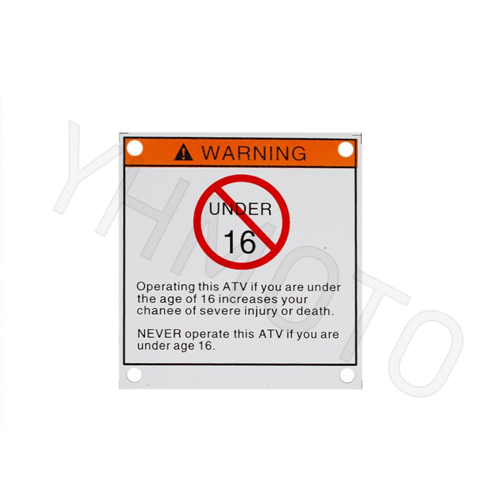 ATV Parts Warning Decals Stickers Raptor Blaster Kit for Yamaha Banshee 350 YFZ 350 YFZ350 1987-2006