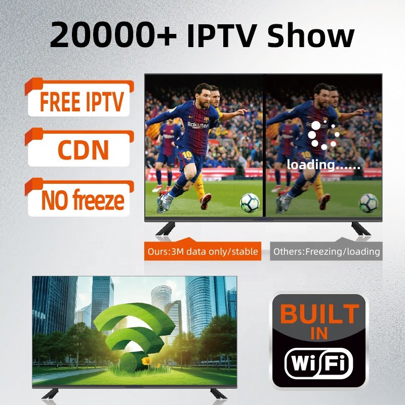 Wholesale OEM Black HD 43 Inch Television DVB T2 S2 ATV DTV LED TV Full HD Television TV With IPTV