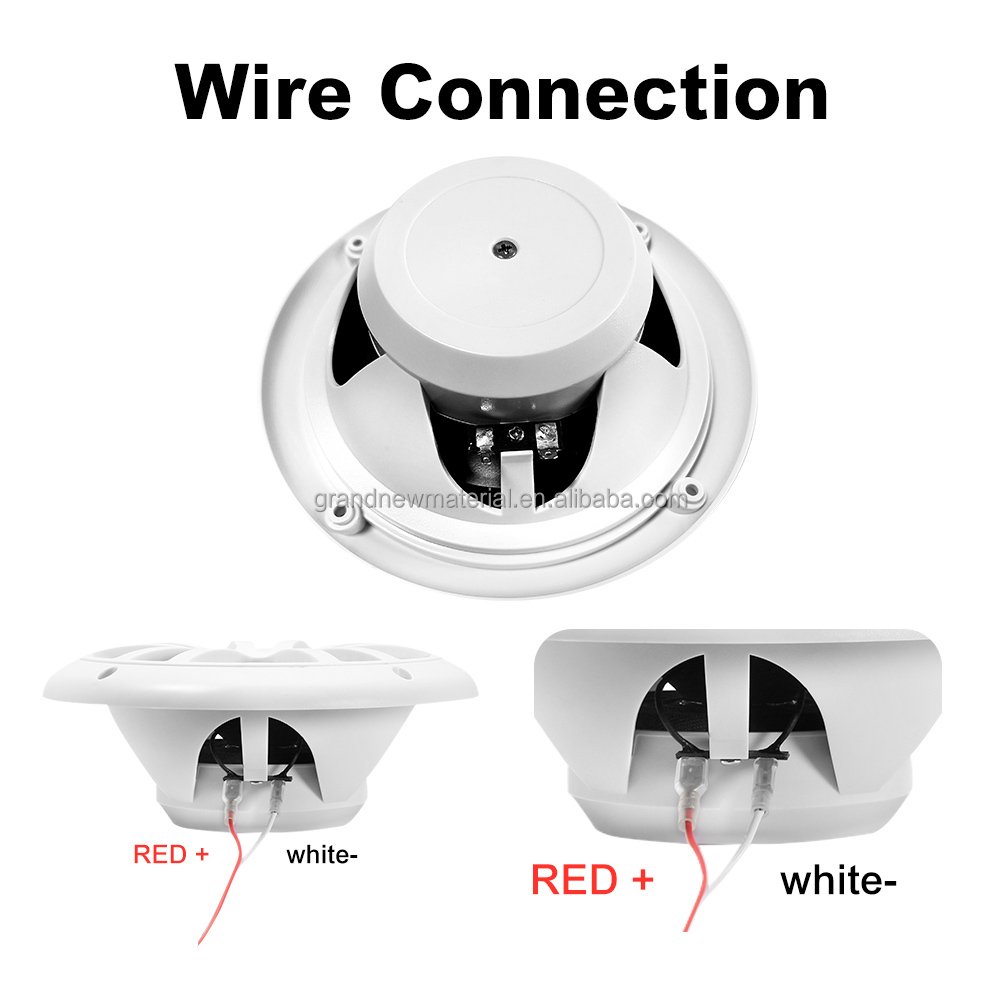 6.5 Inch Marine Boat Stereo Speakers White 60W Marine Speaker for Boats ATV UTV Powersport