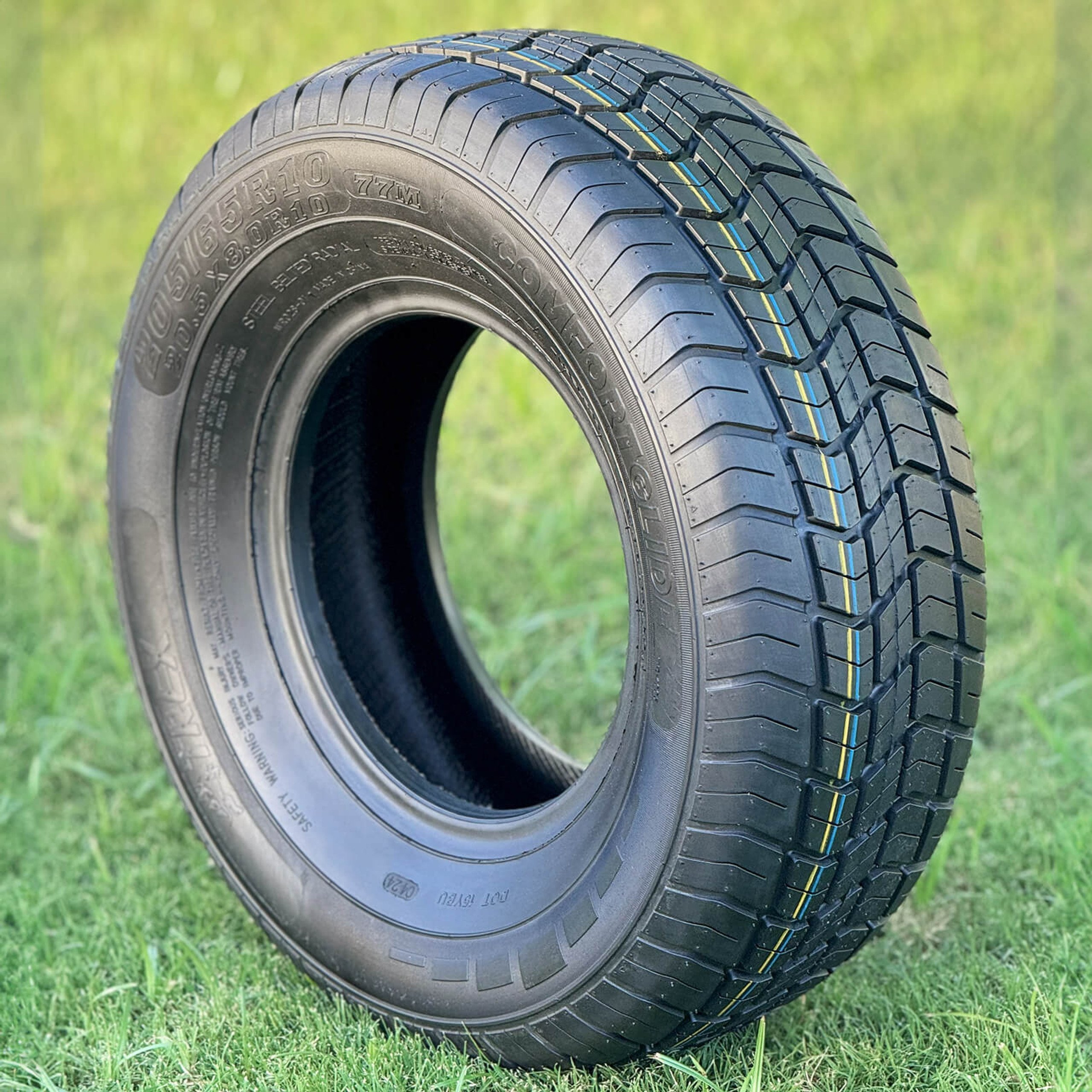 Golf Cart Tires and Rims WANDA GOLF-CAR WR028 225/50R14 4pr Flat Tires Lawn Mowers ATV and UTV Tires