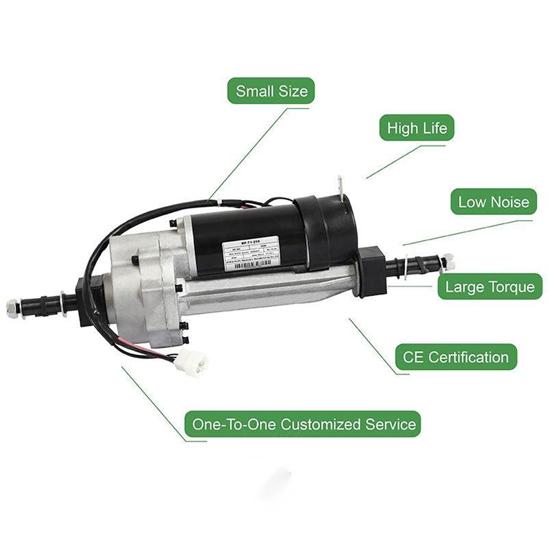800w 24v DC Motor Transaxle Motor Rear Axle Differential Transaxle for Go Kart Buggy Trike Cleaning Machine