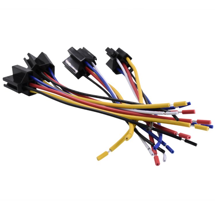 12V DC 5 Pin Relay Connector for Relay Atv Wiring Harness Harness Base Pigtail Cable Wire Harness