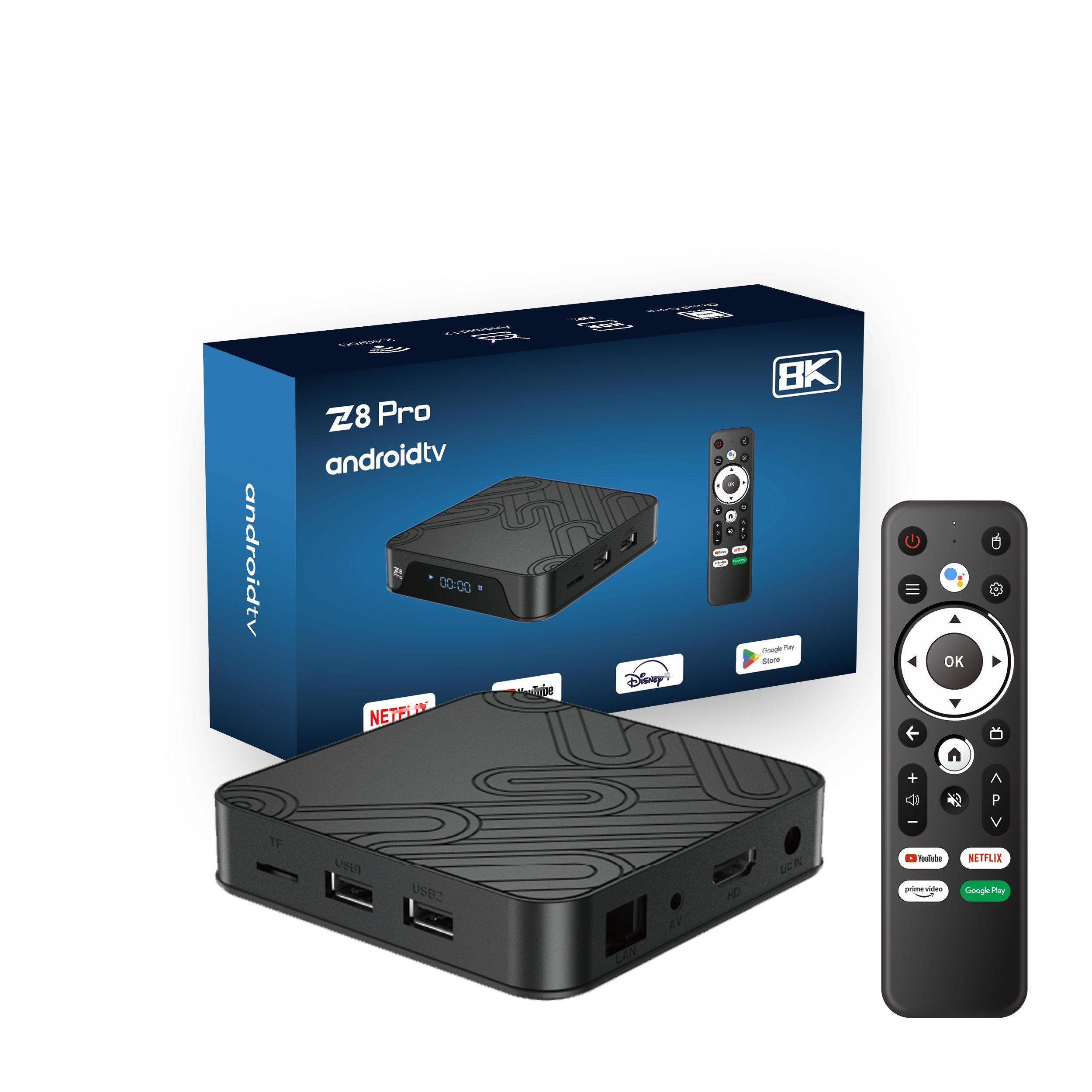 Factory Price Z8 Pro Android 12 Tv Box H618 Smart TV Box ATV 2g 16g 4g 32g Media Player 4K Z8 Pro Atv Box