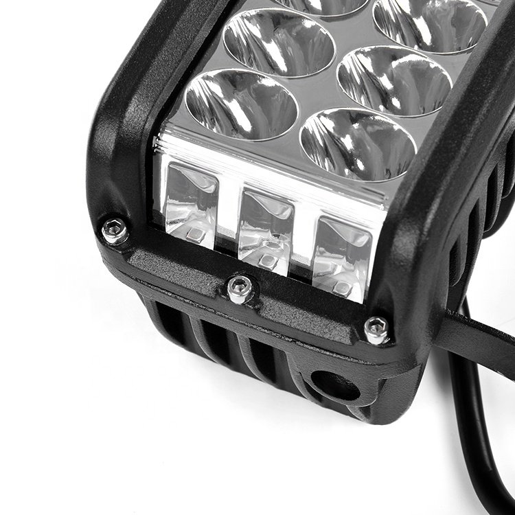 Dual Color 72W LED Work Light Strobe Car Light Bar Flashing Auto Fog Light for Truck SUV ATV 4WD