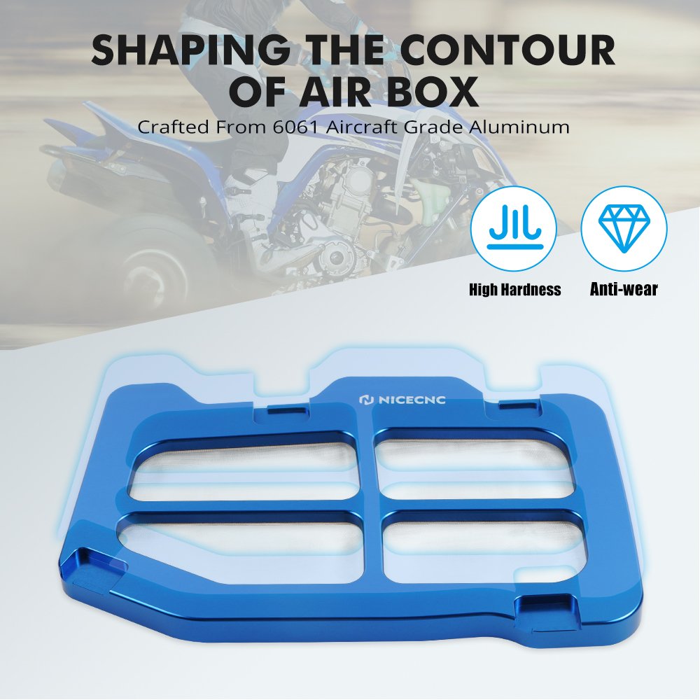 NiceCNC Airbox Lid Cover Guard Protector for Yamaha Raptor 700 YFM700 YFM700R 2006-2021 RAPTOR 700R 2011-2021 ATV Accessories