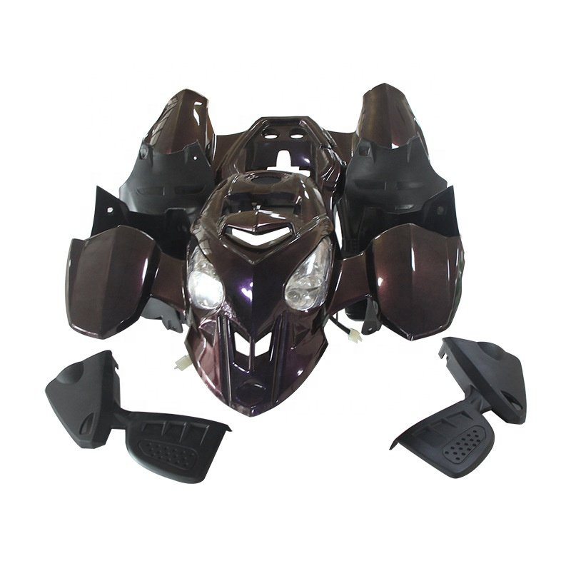 Off-road Motorcycle Polaris Four-wheeled Vehicle Plastic Body Part Plastic Atv Frame with Lamp ATV Cover Part Plastic Full Set