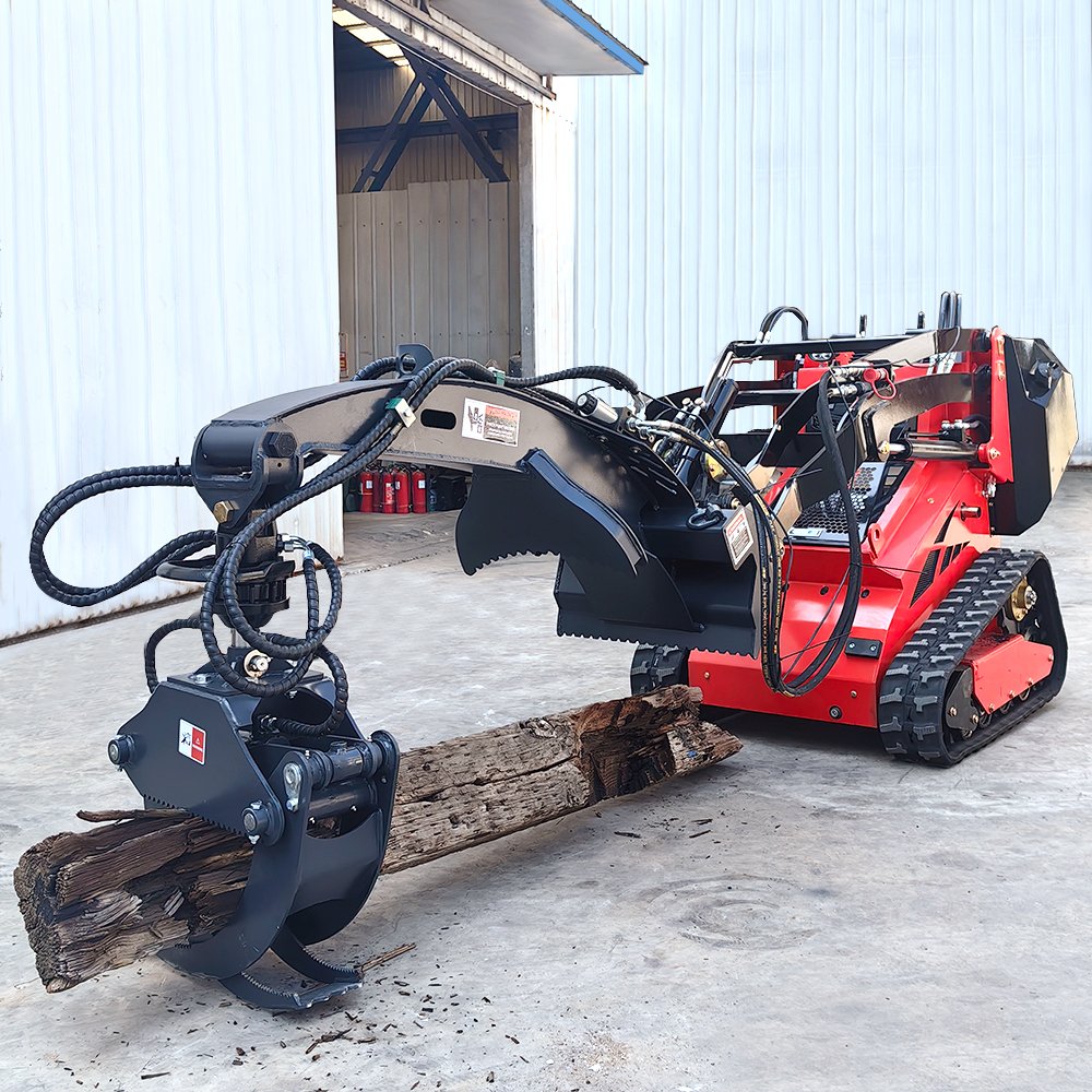 Free Shipping! INFRONT 1ton 1000kg Mini Skid Steer Loader with 820 mm Narrwo Bucket