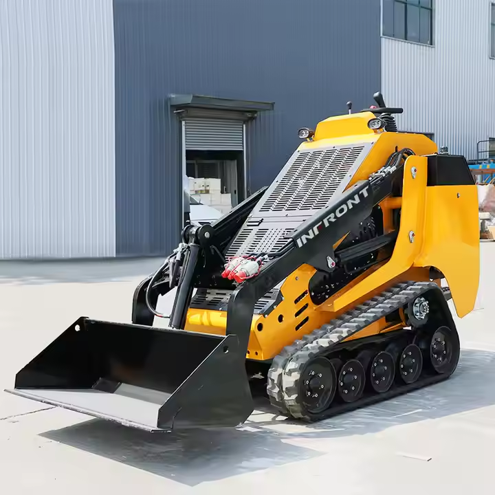Free Shipping! INFRONT 1ton 1000kg Mini Skid Steer Loader with 820 mm Narrwo Bucket
