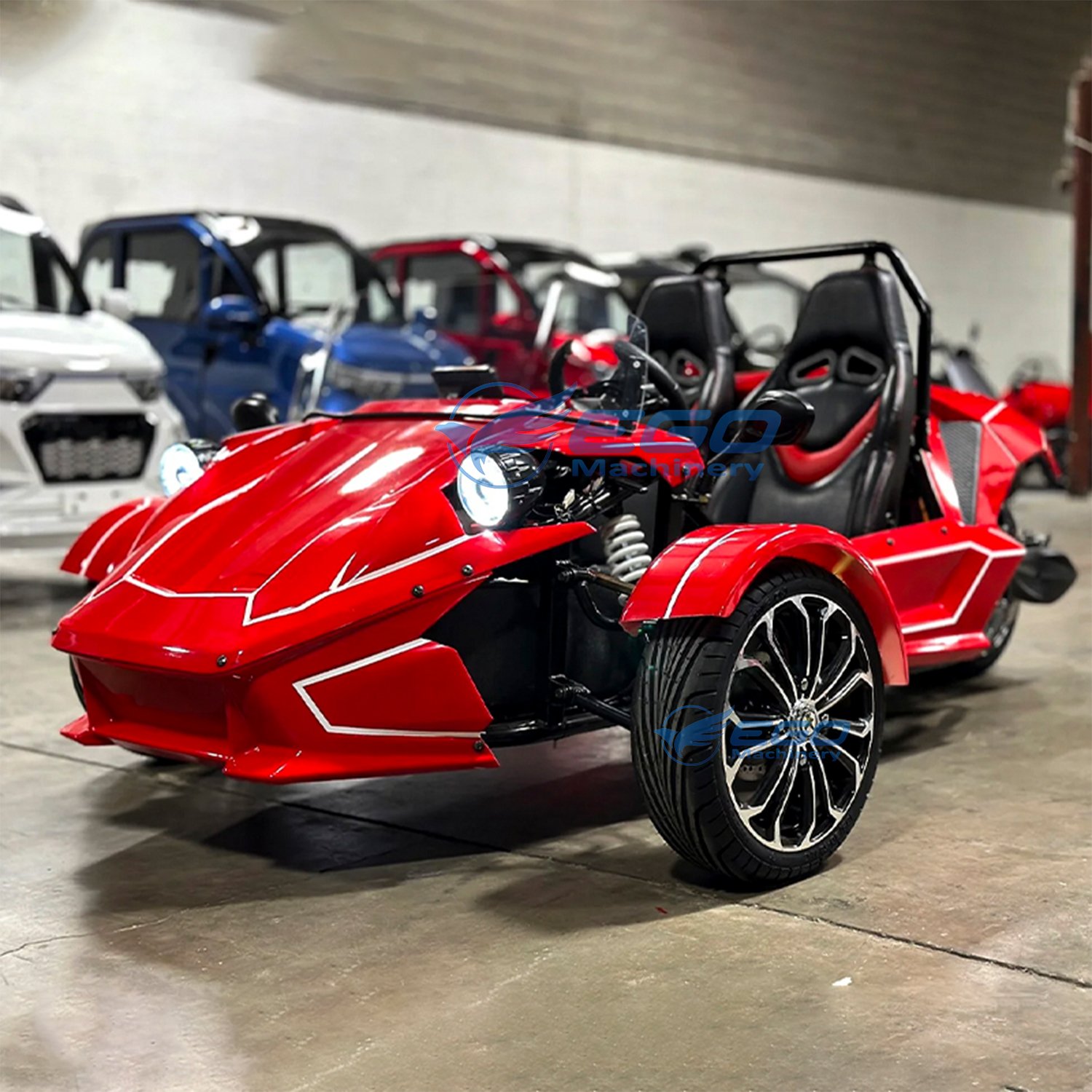 2024 Best Sales 4x4 Electric 3-Wheel Buggy Motorcycle Ready for Shipment OEM Customized Off Road Atvs Go Karts for Adults