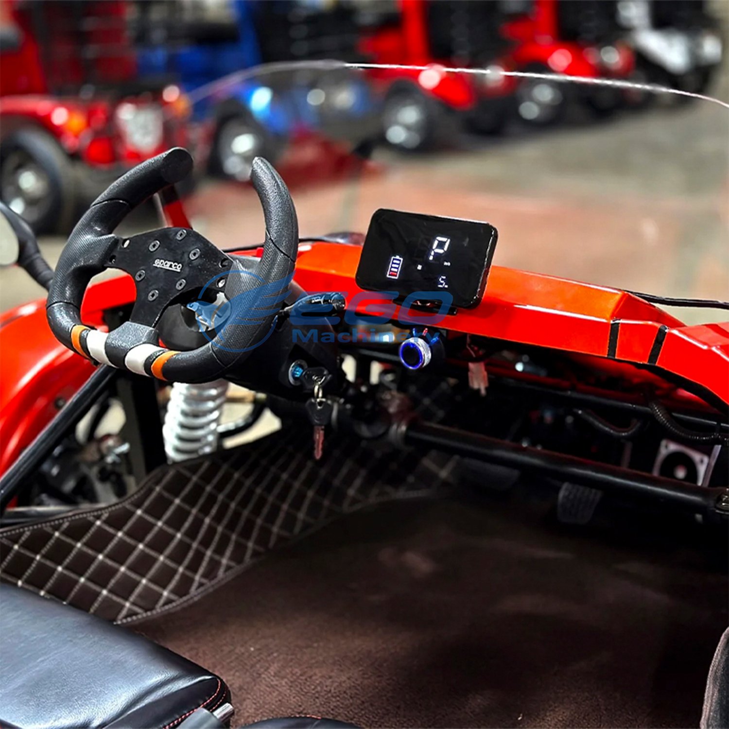 2024 Best Sales 4x4 Electric 3-Wheel Buggy Motorcycle Ready for Shipment OEM Customized Off Road Atvs Go Karts for Adults