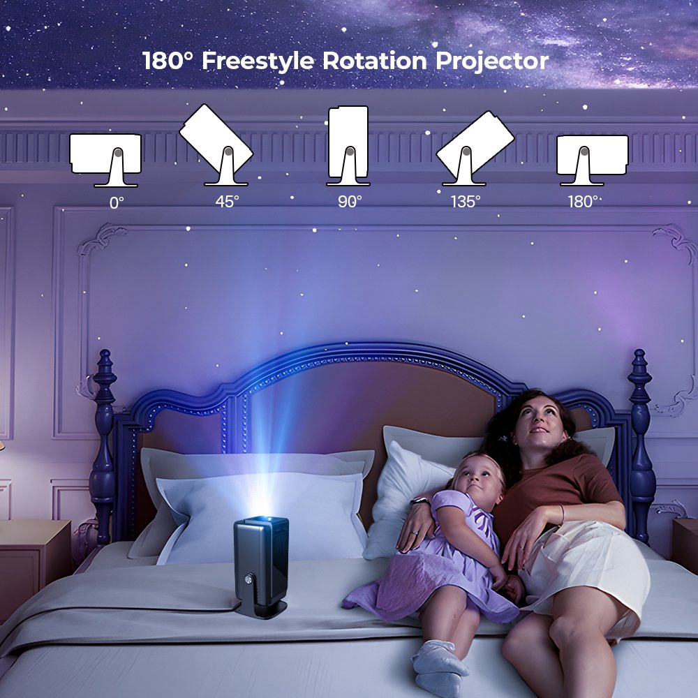 Newest V1 Portable Smart Android Projector 4K WIFI6 300 ANSI LCD Android Projector