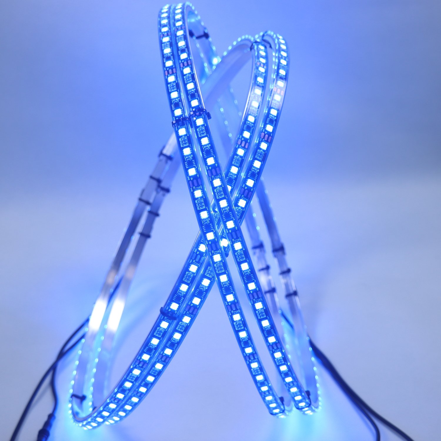 Illuminated 17'' White Wheel Light Brightest Ring Car Led Wheel Lights for Off-Road