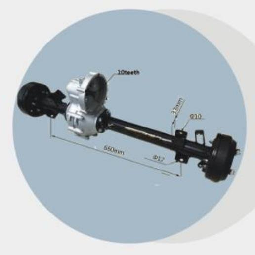 ATV Reliable Hub Axles Rear Electric Golf Cart Spare Part Rear Axle Assembly