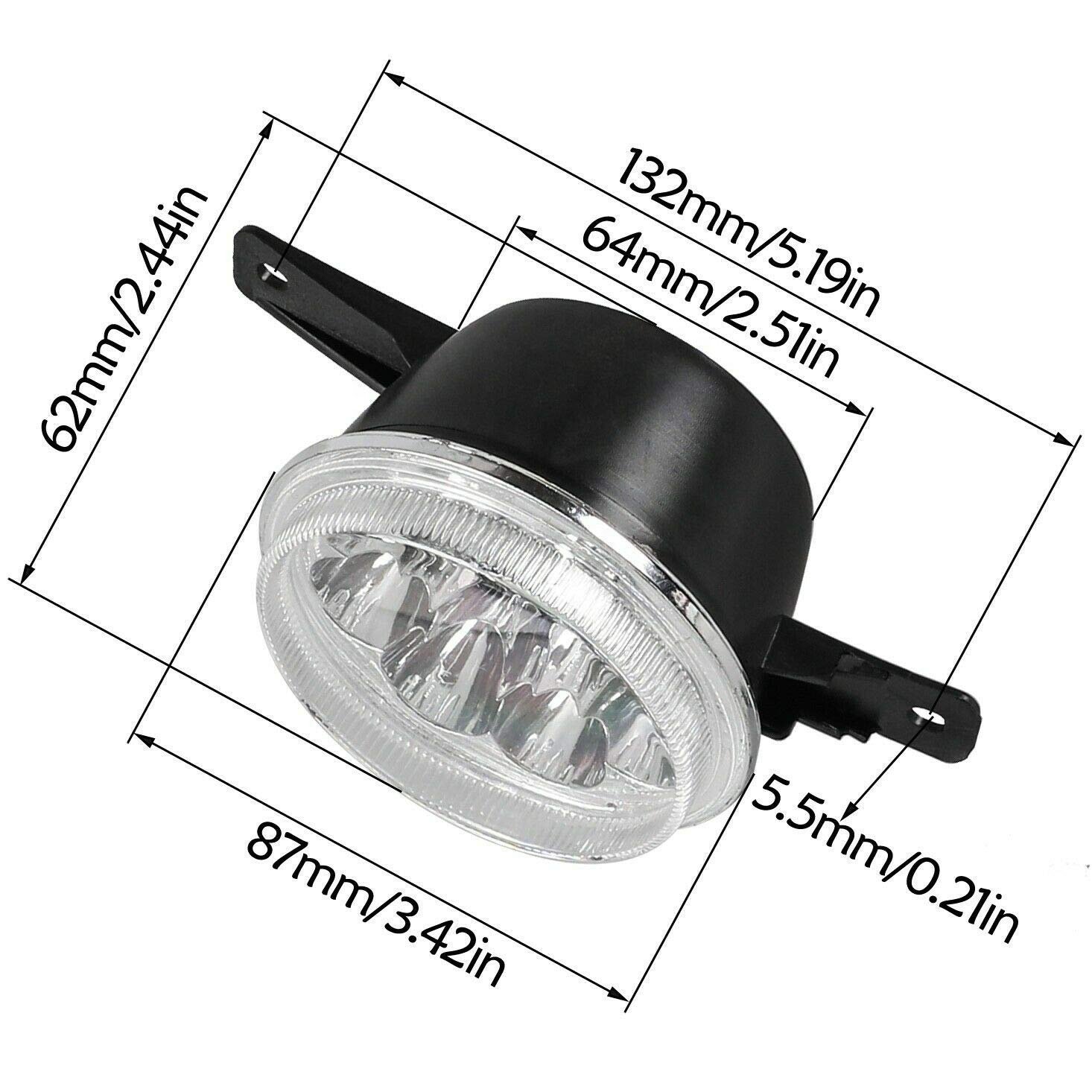 HIAORS 12V LED Front Head Light Lamp for 110cc 125cc 150cc 200cc 250cc ATV Quad 4 Wheeler TaoTao Baja Coolster 3150A 3150DX