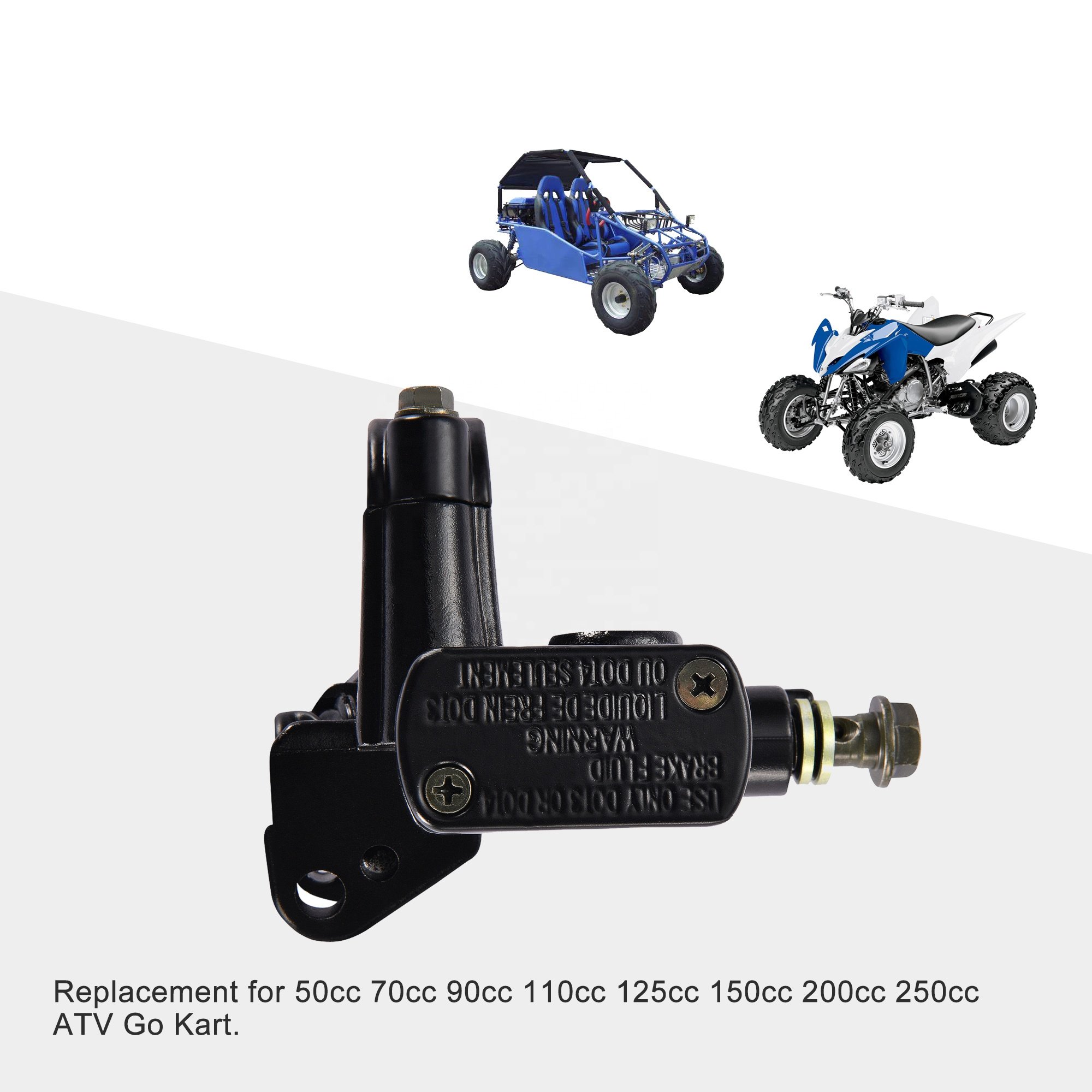 GOOFIT Right Upper Disc Brake Pump Replacement for 50cc 70cc 90cc 110cc 125cc 150cc 200cc 250cc ATV Go Kart