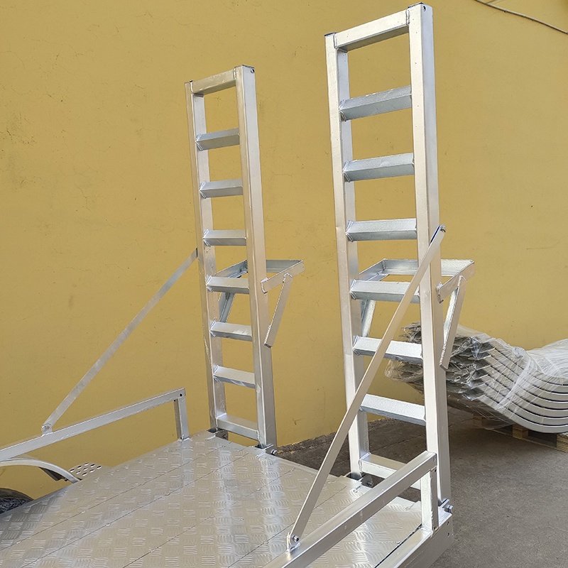 Aluminum Utility Trailer 2 Wheel Folding Farm Frame Small Atv Cargo Kit Clearance Atv Utv Car Landscape Folding Flatbed