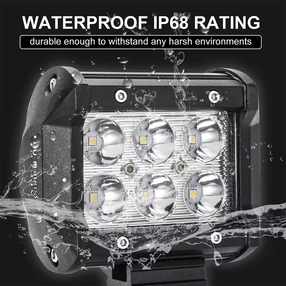 Superbleds 4" 18W LED Work Light Driving Lamp Motorcycle Tractor Boat Off Road 4WD 4x4 SUV ATV Spot Flood Offroad Fog Worklight