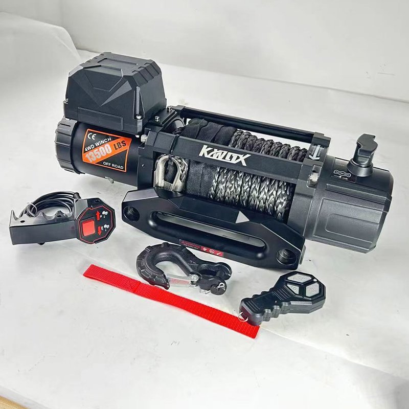 Electric Whinch 12000lbs 12 Volts Off Road Heavy Duty 4 Inch Polyester Strap Cargo Lash OFFROAD Winch