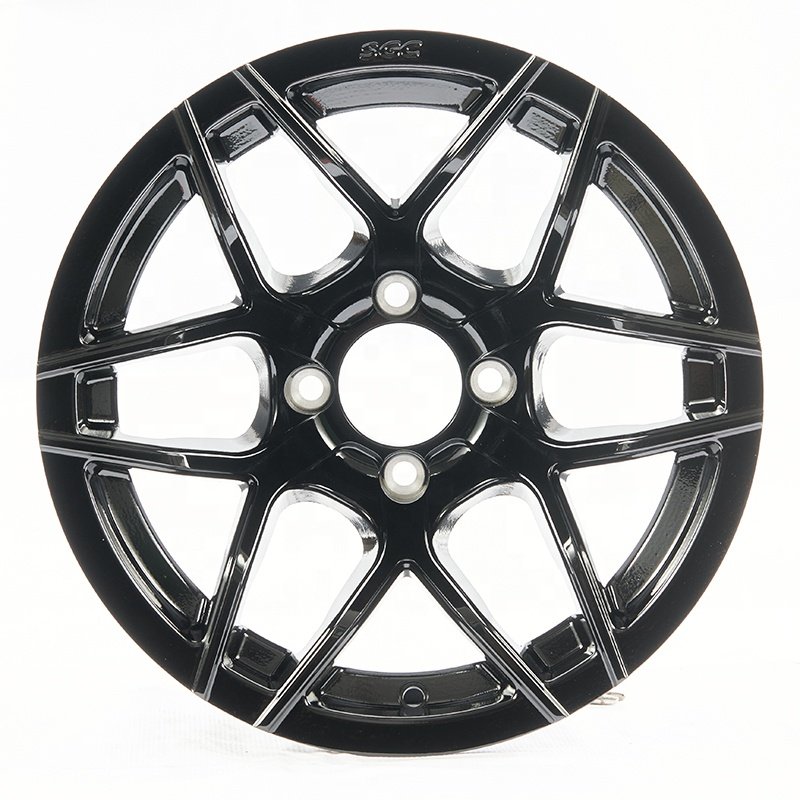 Wholesale Passenger Car Golf Cart 4x101.6 Wheels Rims and Tires 14 Inch 4 Holes Aluminum Alloy Wheel Rims