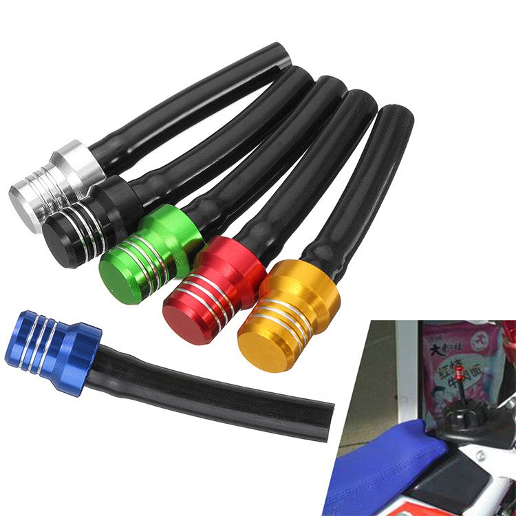 ATV Air Vent Hose Gas Fuel Cap Universal CNC Tank Valve Tube with Check Ball Aluminum Breather for CR125R CR250 CR250R CR450R
